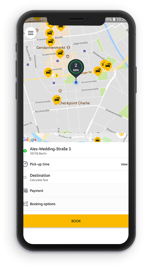 taxi app development services